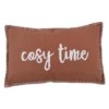 Coussin cosy time 30x50 brique