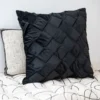 Coussin damier velours 48x48cm n
