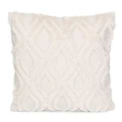 Coussin jane 45x45 blanc