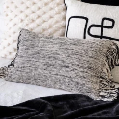 Coussin laponie blanc 30x50cm