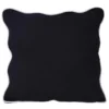 Coussin leni noir 45x45cm