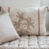 Coussin palmier pompons 70x50cm