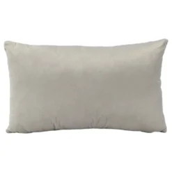 Coussin plisse 50x30cm ivoire