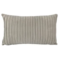 Coussin plisse 50x30cm ivoire