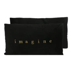 Coussin romantic 30x50 noir