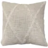 Coussin tufte creme 40x40