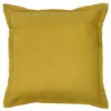 Coussin uni 38x38cm ocre
