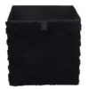 Cube de rangement chevron noir