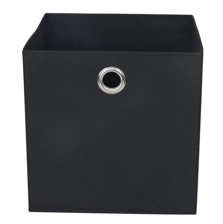Cube rangement noir