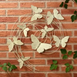 Deco murale ronde papillons