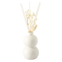 Diffuseur beige avec pampas