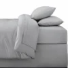 Drap housse 160x200cm gris