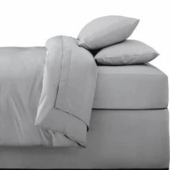 Drap housse 160x200cm gris