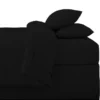 Drap housse 160x200cm noir