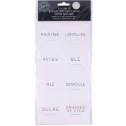 Etiquettes de cuisine bocaux