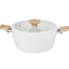 Faitout creme strie d24cm