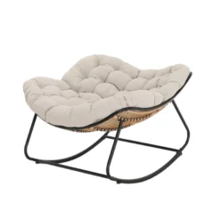 Fauteuil bascule tulum beige