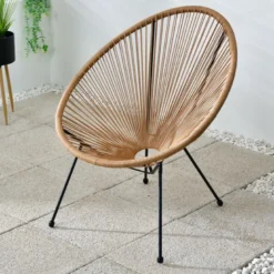 Fauteuil exterieur cordage hawai