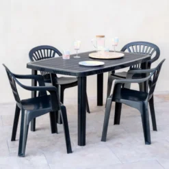 Fauteuil monobloc gris