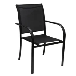 Fauteuil textilene pacha noir