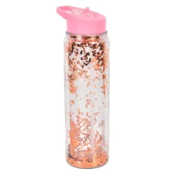 Gourde flip top et paille 0.55l