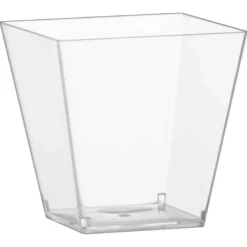 Grande verrine carree x6 plastiq