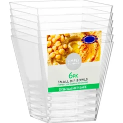 Grande verrine carree x6 plastiq