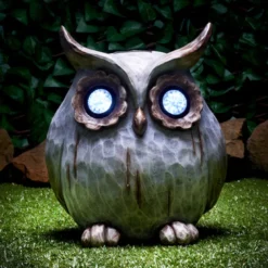Hibou xl solaire effet pierre