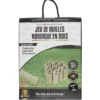 Jeu de quilles en bois nordique