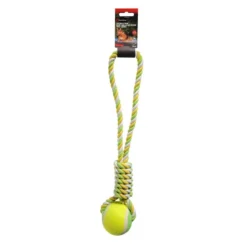 Jouet chien balle avec corde