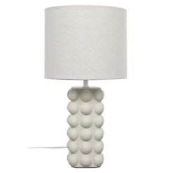Lampe ceramique taupe