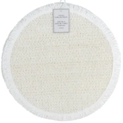 Lot 4 sets de table rond gris