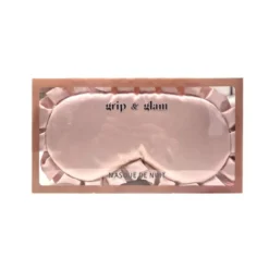 Masque yeux satin rose