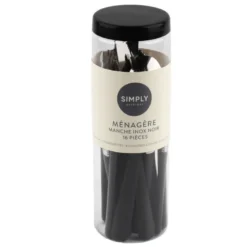 Menagere 16pcs noir en tube