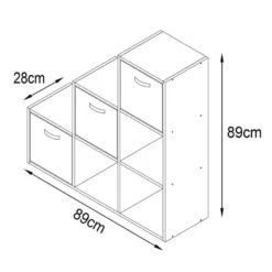 Meuble escalier + 3 paniers