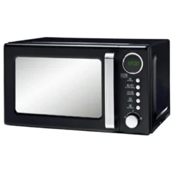 Micro ondes noir mat retro 700w