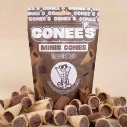 Mini cones chocolat noir 80g