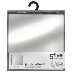 Miroir adhesif carre x4