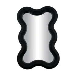 Miroir ondule noir