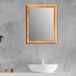 Miroir oslo effet bois