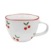 Mug blanc et motif cerise 380ml