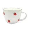 Mug blanc et motif fraise 380ml