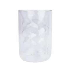 Mug en verre spirale