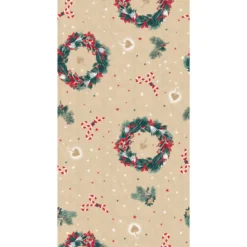 Nappe damasee 1.18x6m kraft cour