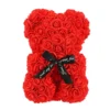 Ourson decoratif en rose 25cm