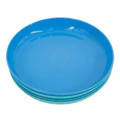 Pack de 4 assiettes colorees