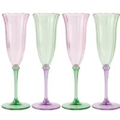 Pack de 4 flutes a champagne fle