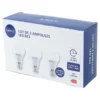 Pack 3 leds 820lm b22