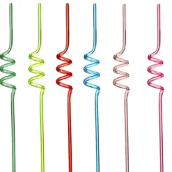 Paille tourbillon x6 plastique c