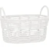 Paniere ovale blanc